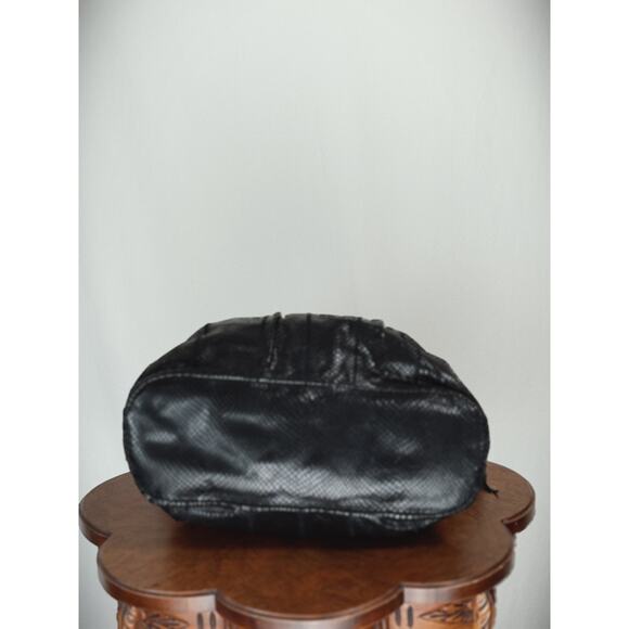 Lockheart Black Bag Leather Satchel / Handbag / Retro Boho / Discontinued #0053 - Picture 9 of 9